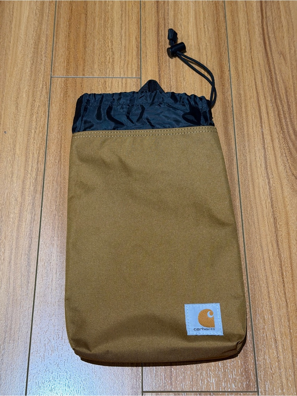 Carhartt Men’s Brown and Black Drawstring Toiletry Pouch